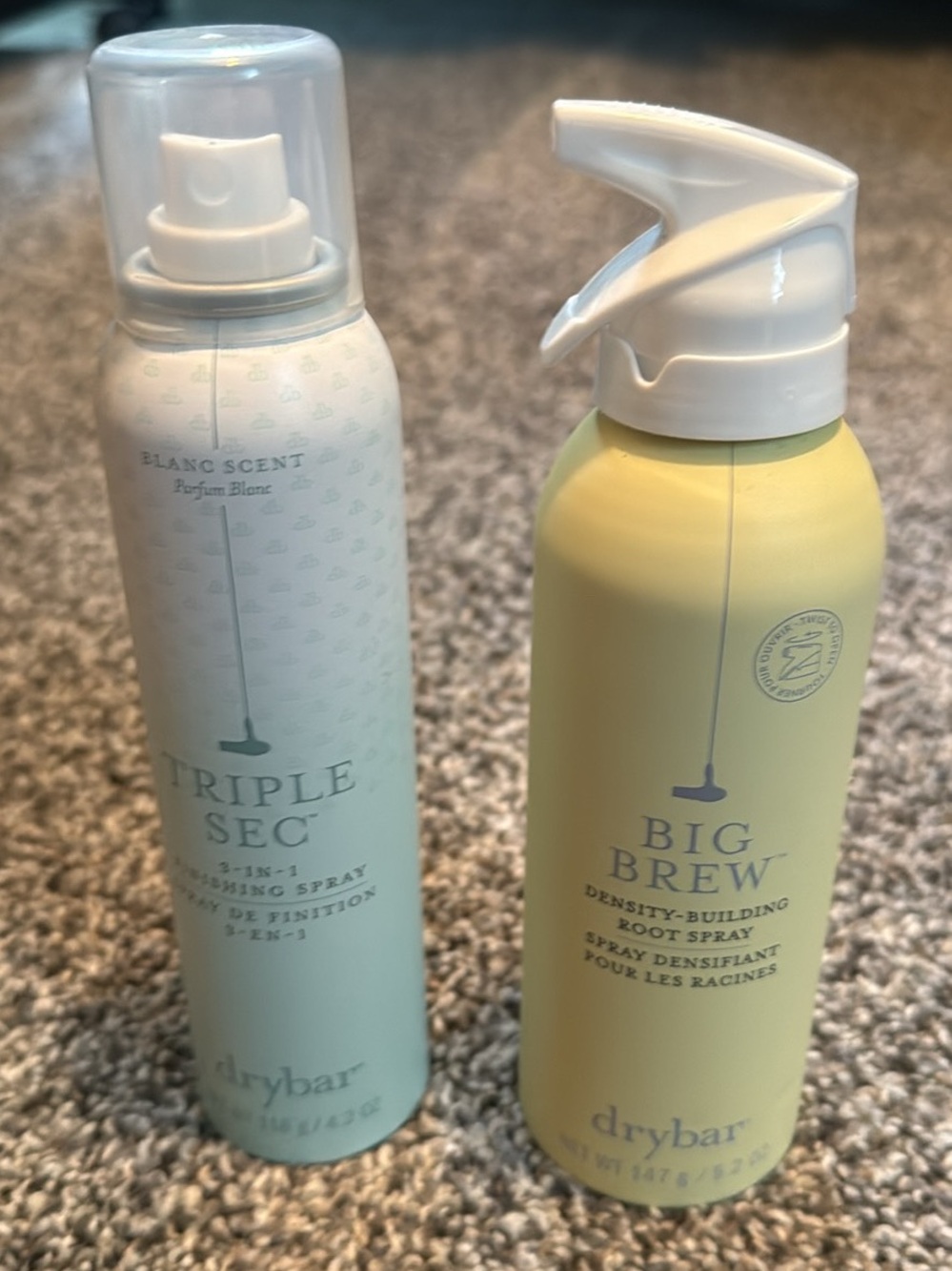 Drybar Big Brew & Triple Sec Spray Duo - Pale Yellow & Mint